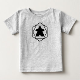 När som helst Meeple Black Art Småbarn Shirt T