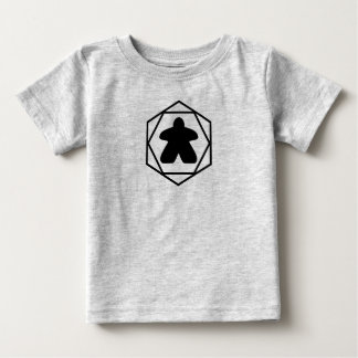 När som helst Meeple Black Art Småbarn Shirt T