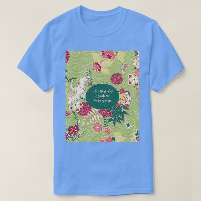 När student är redot visas läraren Lao T Shirt (Design framsida)