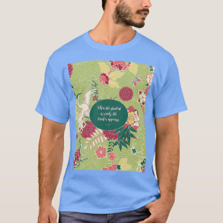 När student är redot visas läraren Lao T Shirt