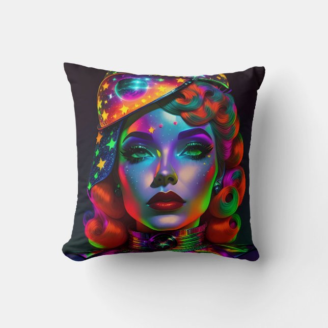 När svart landat på rött - Ken Gage Art Kudde (Framsida)