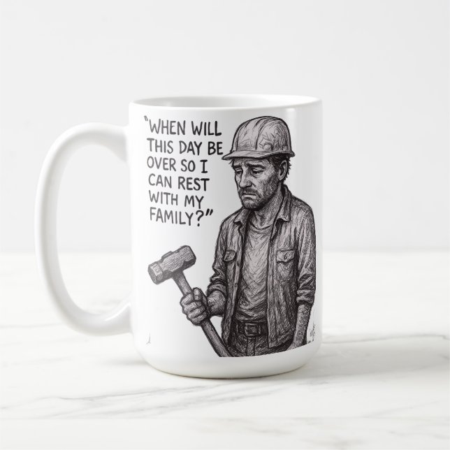 När tar denna dag slut? kaffemugg (Vänster)