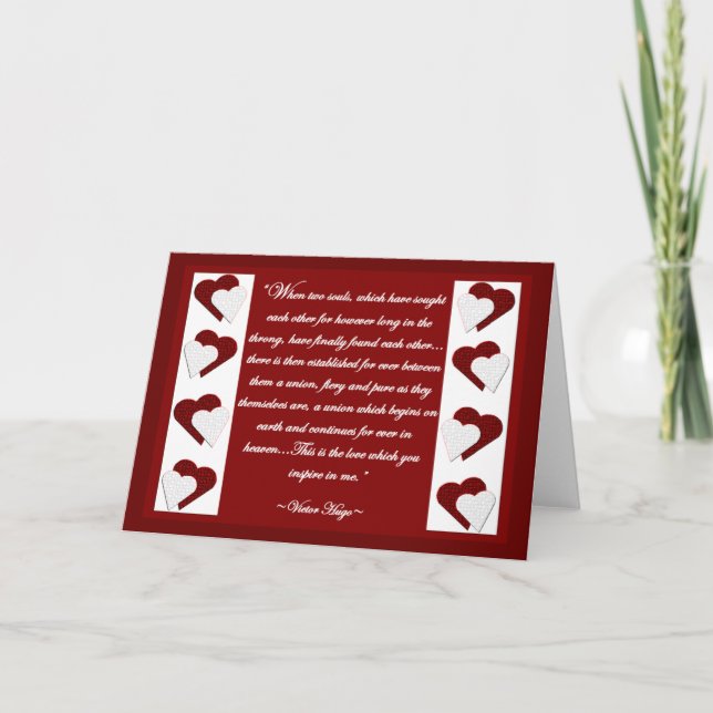 När två Souls…, Kort för Victor Hugo (Framsida)