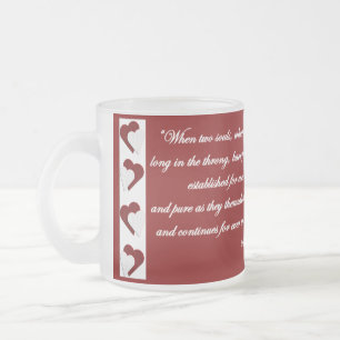 När två Souls…, Victor Hugo citationsteckenmug Frostad Glasmugg