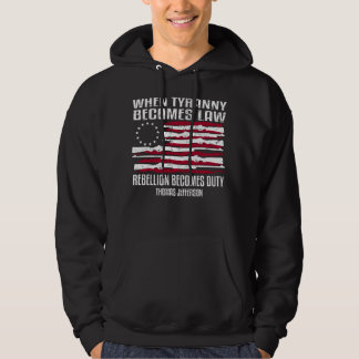 När Tyranny blir advokat lagar Thomas Jefferson Sh Hoodie