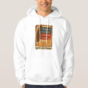När under mänskliga händelser - Quill Flame Hoodie