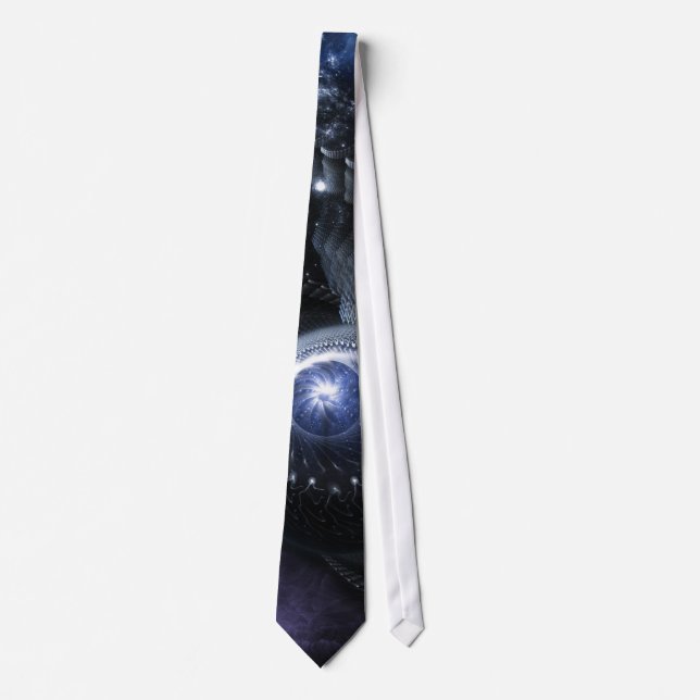 När universitetet Collide Fractal Art Tie Slips (Framsida)