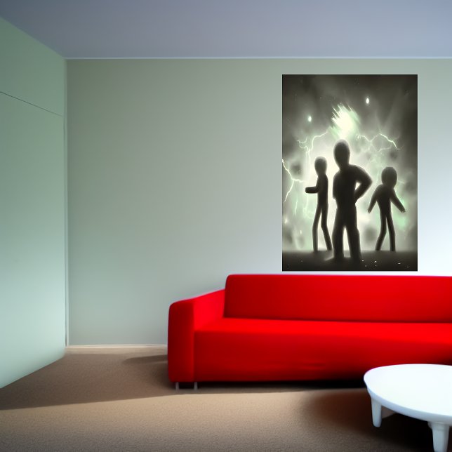 När utlänningen kommer till dig | AI Art Poster (Skapare uppladdad)