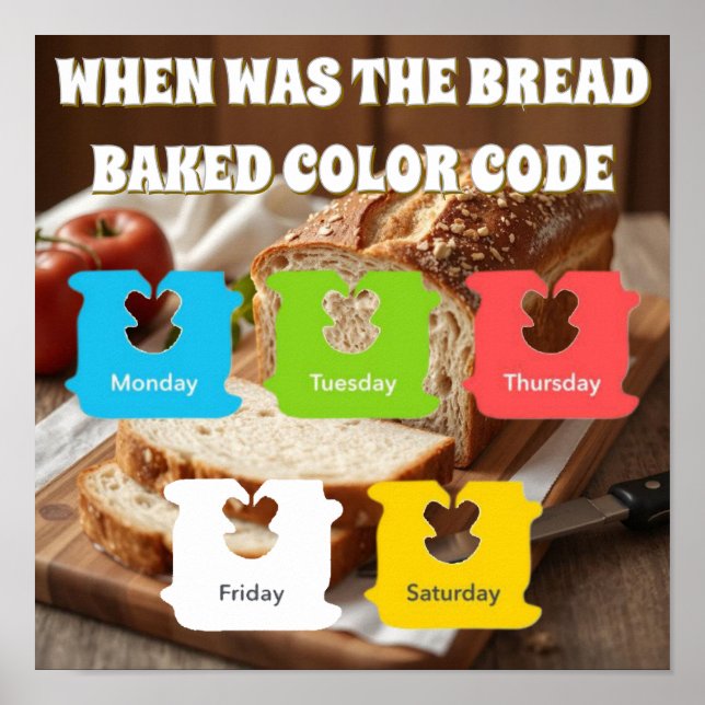 När var Bread Baked Färg-koden? Poster (Framsidan)