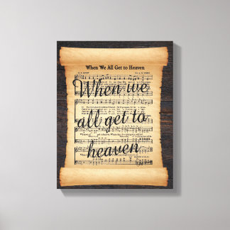 När vi alla kommer till himmelhärdat Kanvastryck