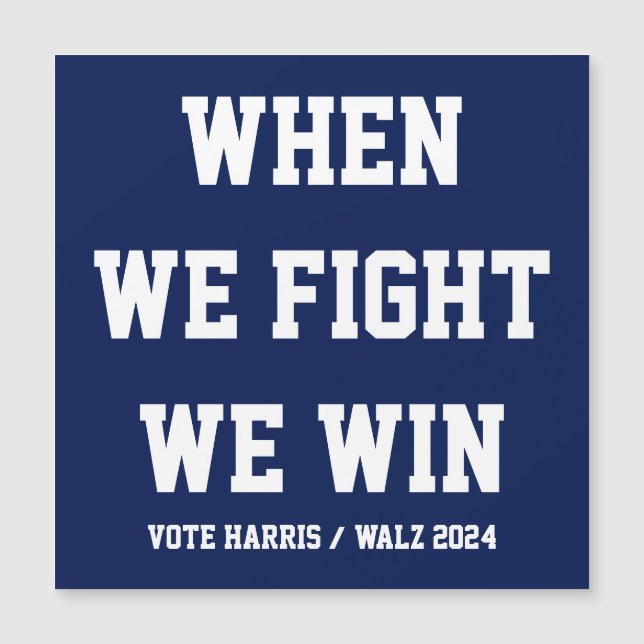 När vi kämpar mot Harris Walz (Framsida)