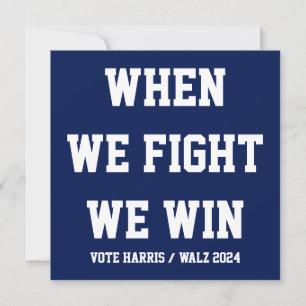 När vi kämpar mot Harris Walz