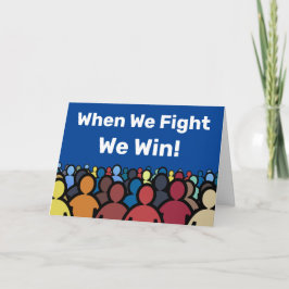 När vi kämpar mot Harris Walz Kort