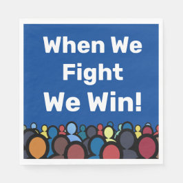 När vi kämpar mot Harris Walz Pappersservett