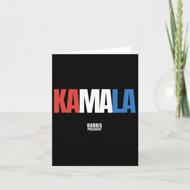 När vi kämpar vinner vi Kamala Harris för presiden Kort (Framsida)
