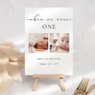 När vi var ålders Bordnummer skylt Bordsnummer