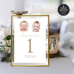 När vi var äldre foton Bröllop Bordsnummer Guld<br><div class="desc">När vi var ålderdomliga fotografier av Guld-Bordsnumret i Bröllop. Tillgänglig digitalt och utskriven. En minimalistisk design med "När vi var" i ett handskript i stil och bordsnumret under. Du kan enkelt anpassa bilderna och ersätta det med ett eget för den åldern, som är i cirkelformad maskform. Samma design finns också...</div>
