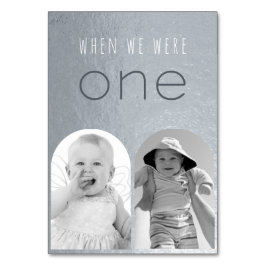 När vi var ett svartvita foton Silverbåge Bordsnummer