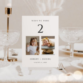 När vi var i åldern bordsnummer