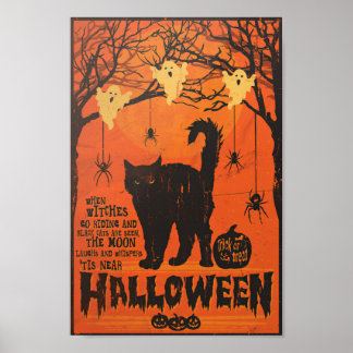 När vittnen går och rider och Svarta katter ses Poster