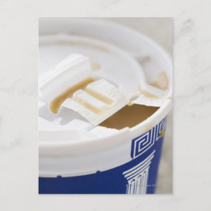 Nära att ta ut kaffe vykort