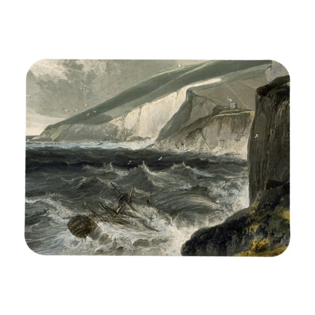 Nära Beachy Head från "A Voyage Around Underbar Br Magnet (Horisontell)