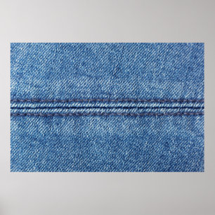 Nära bild (makro) på blå denim bakgrund poster
