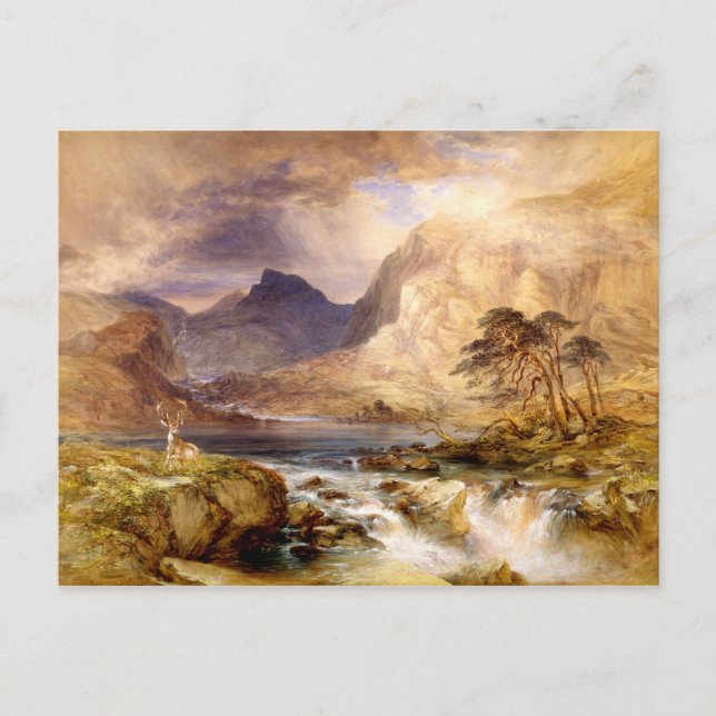 Nära Brodick, Isle Of Arran, Skottland, målning Vykort (Framsida)