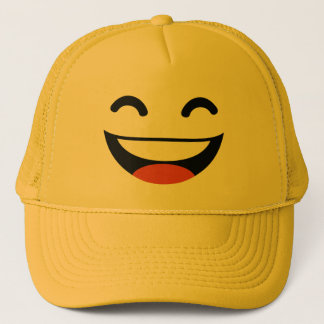Nära dina ögon som skrattar emoji truckerkeps