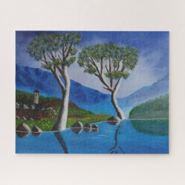 Nära DMZ Korea River Lookout Torn Pussel