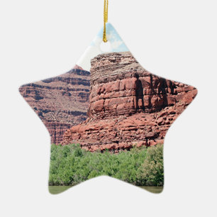 Nära död häst peka, Utah 3 Julgransprydnad Keramik