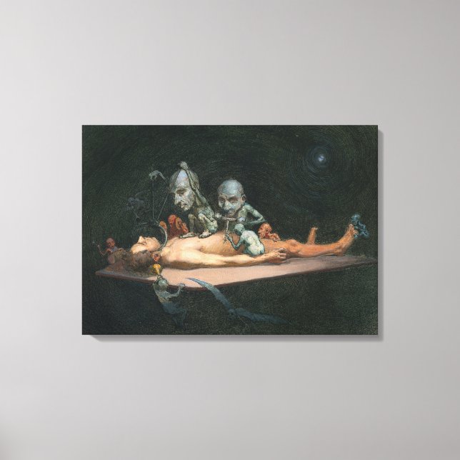 Nära dödserfarenhet: Evil Demonic Spirits Canvastryck (Framsida)