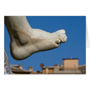 nära en fot på Fontana dei Quatro Hälsningskort