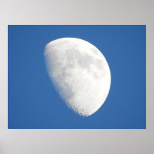Nära foto mellan Måne och Blå himmel