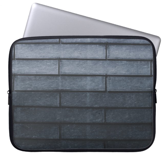 Nära grått-tegelvägg laptop fodral (Framsidan)
