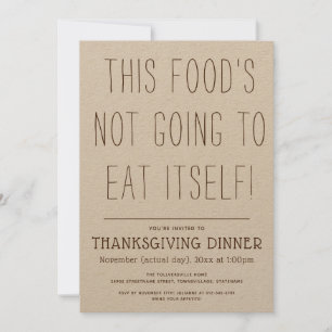Nära Helgdag för exaspererad Thanksgiving Inbjudningar