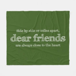 Nära hjärtat fleecefilt