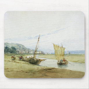 Nära Honfleur c.1822 (w/c över grafiten på papp Musmatta