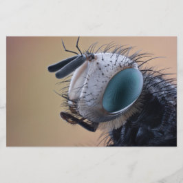 Nära Insekt Kryp Head Brevpapper