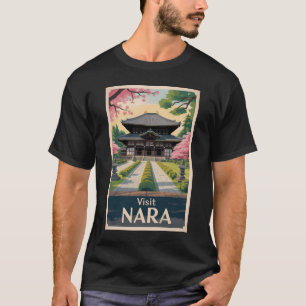Nara Japan Illustration Resa Konst Vintage T Shirt