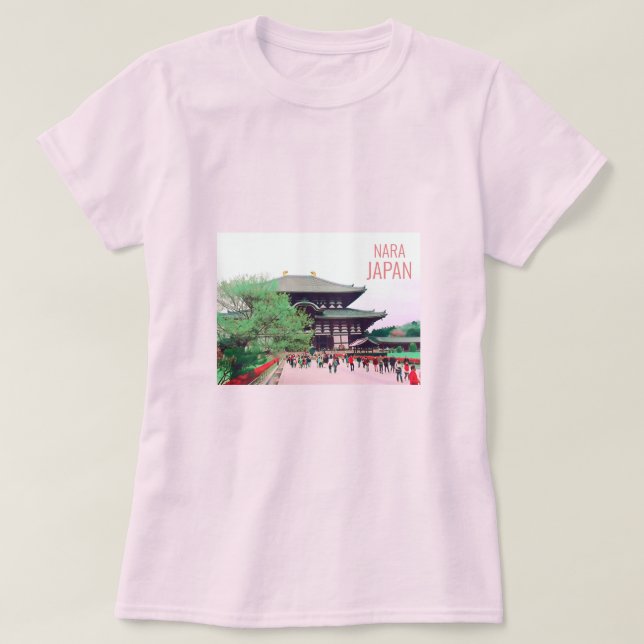 Nara Japans berömd temple Shrine Travel T Shirt (Design framsida)