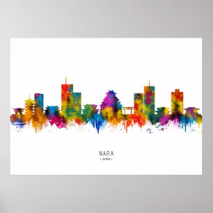 Nara Japans Skyline Poster