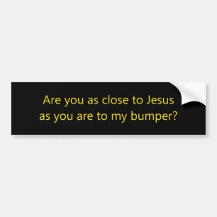 Nära Jesus Bumper Bildekal