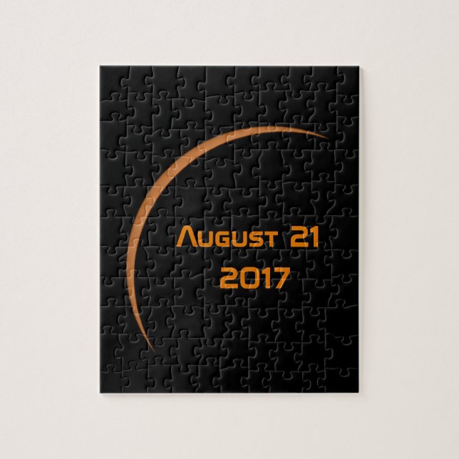 Nära maximal augusti 21, 2017 Partial Solar Eclips Pussel (Vertikal)