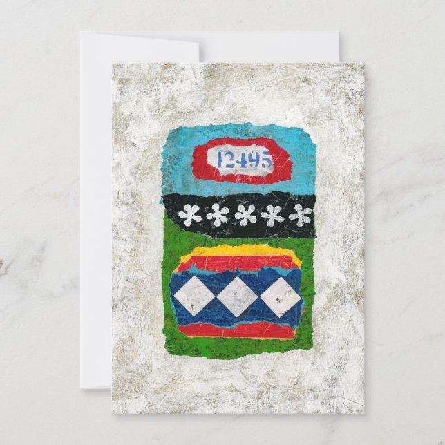 Nära nog med gratulationskort - Abstrakt Art Kort (Framsida)