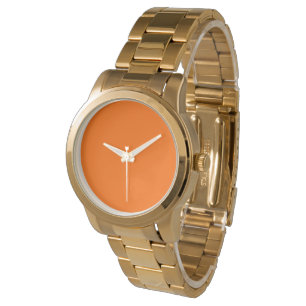 Nära orangen, fast färg armbandsur