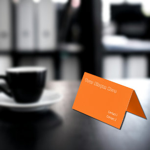 Nära orangen, fast färg visitkort