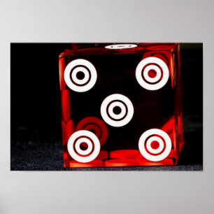 Nära övre för tärning poster