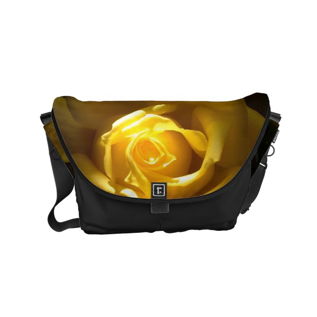 Nära övre handväska för gul ros kurir väska (Framsidan)