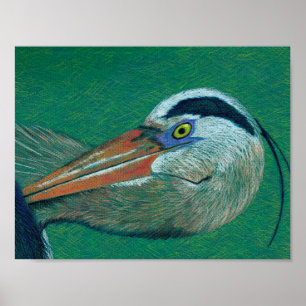 Nära övre Heron Poster